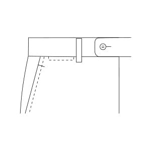 帯縫い目右時計ポケット